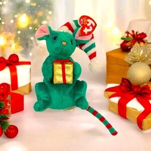TY Beanie Baby - TIDINGS the Holiday Mouse‎ (Internet Exclusive*7"